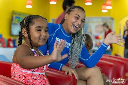 Seeing friends each week builds confidence in swimming and friend making skills.