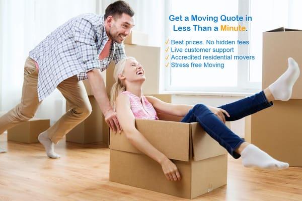 Get a moving quote in less than a minute!