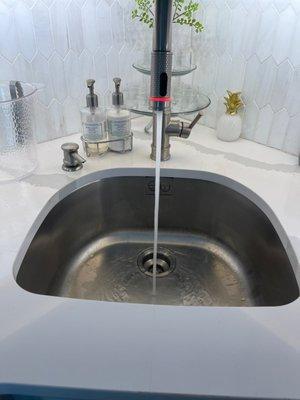 Kitchen sink  drain cleared by Budget Friendly  Drain and Sewer.