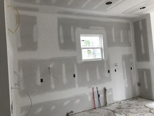 Drywall work