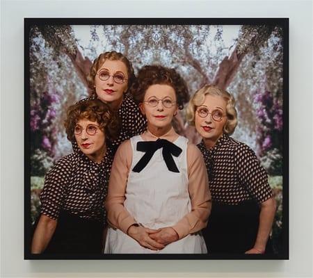 Cindy Sherman, "Untitled," 2016. Like all her work, Sherman has used herself as the model(s) for this photo portrait.