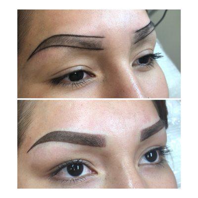 Ombre Powder semi-permanent makeup eyebrows