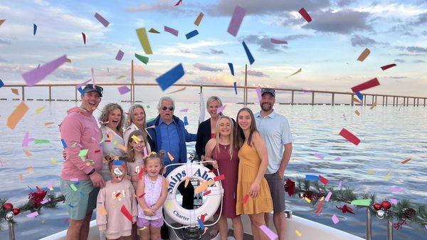 Confetti cannon pic aboard ShipsAhoy!