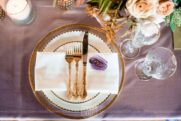 Music City Tents place setting