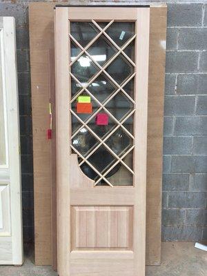 Beautiful diamond lite door