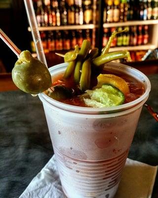 My fave bartender is getting better and better at makin' bloody marys!