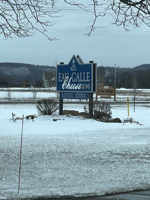 sign in snow