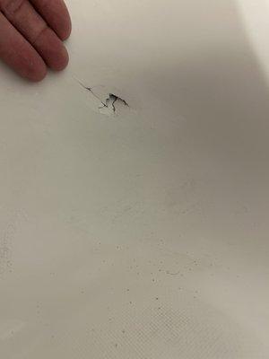 Fiberglass bathtub and shower repair