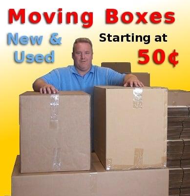 New Moving Boxes starting at $0.50 each! No Minimum