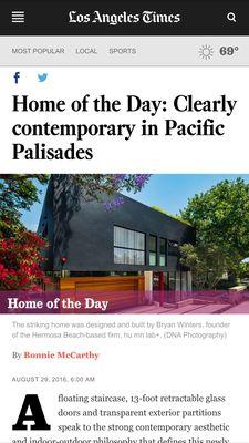 home of the day in the Los Angeles Times