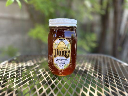 Local 22 oz. honey sold in the gift shop, $18. (5/5/2023)