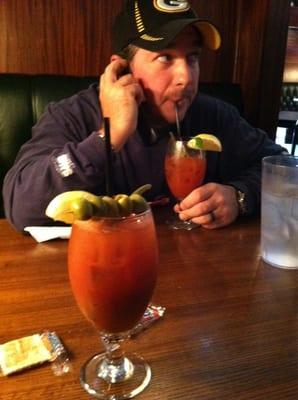 Sunday Bloody Mary, chili & the Giants beating the Eagles.  Life is good!