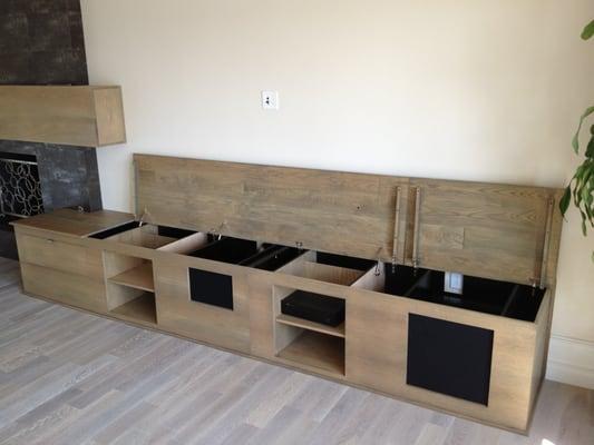 Custom Entertainment Center, Nelie Gale, Orange County, CA