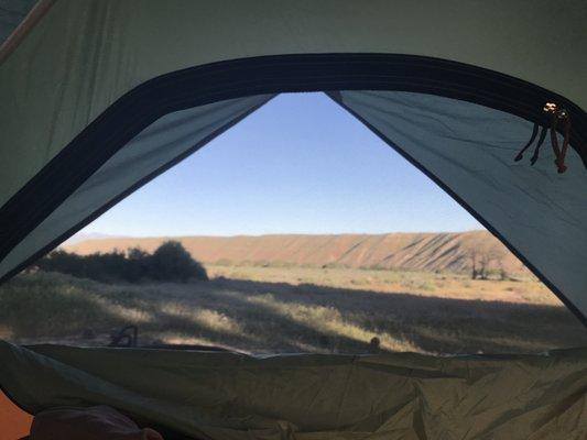 View from my tent