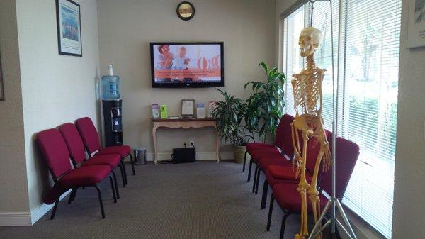 Our waiting room.  Once you become a patient, you don't need an appointment, just come on in!