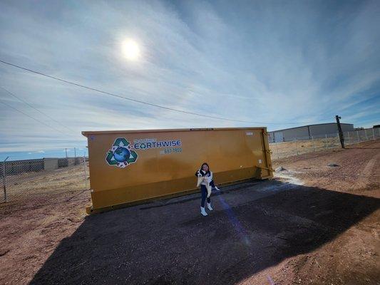 Earthwise Dumpster Roll Off rental Pueblo west - New addition Team Member - Chase