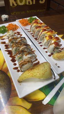 California Roll and Mango Roll