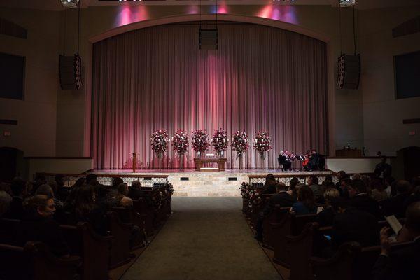 The sanctuary before the ceremony