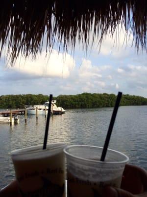 Piña Coladas with a view