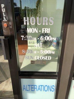 Incase you're wondering...  they are NOT open Sunday.