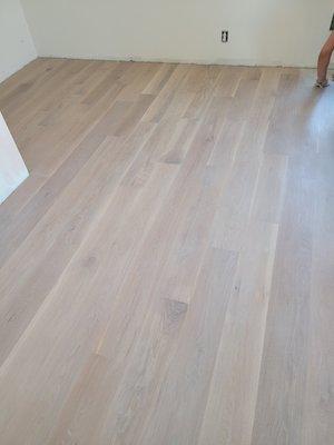 pickled white oak floor