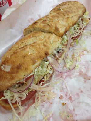 The Italian Hoagie sandwich.