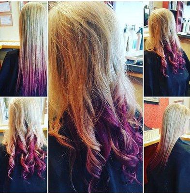 Purple Ombré for this babe by Logan