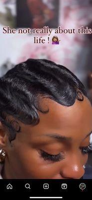 If your stylist can't finger wave like this ... than bookie ain't it