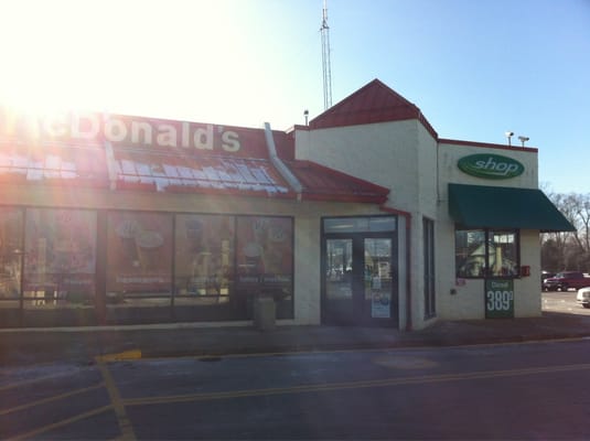 Beware of the Mickey D cars trying to run you over as you walk into gas station.