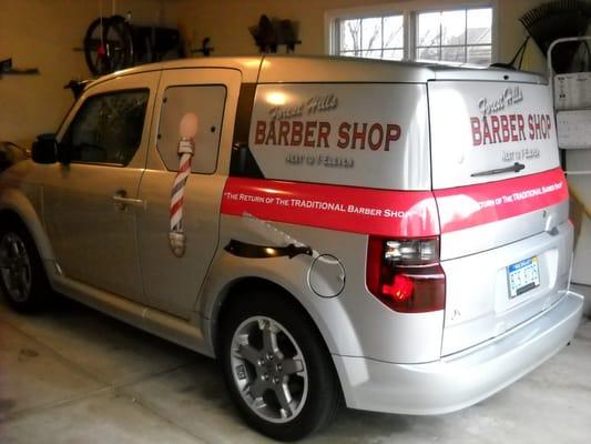 The Barber Mobile....