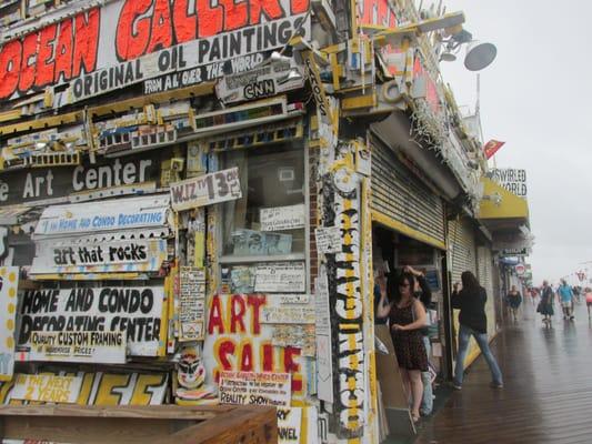 exterior view of gallery when open