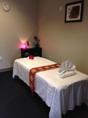 Cozy massage room