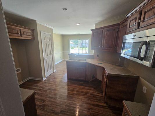 Kitchen before appliances