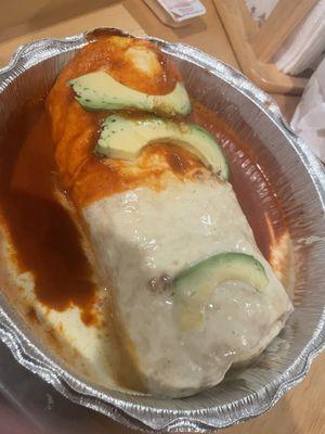 Beef California burrito