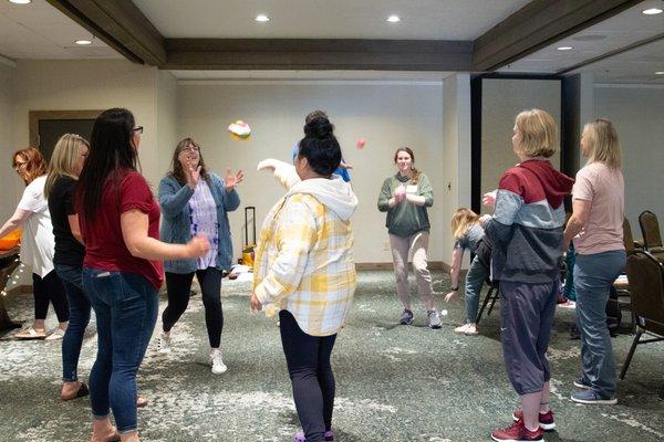 Educators engage in a professional development activity during Brightways annual Educators' Confluence conference.