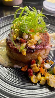 Lump crab cake w/ corn relish