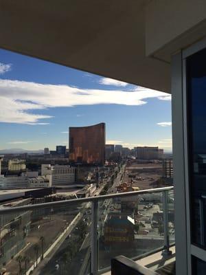 Wrap around balcony view from the condo.