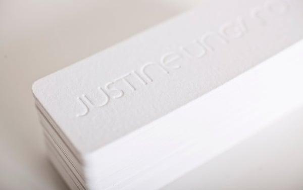 identity and cards for photographer - Justine Ungaro