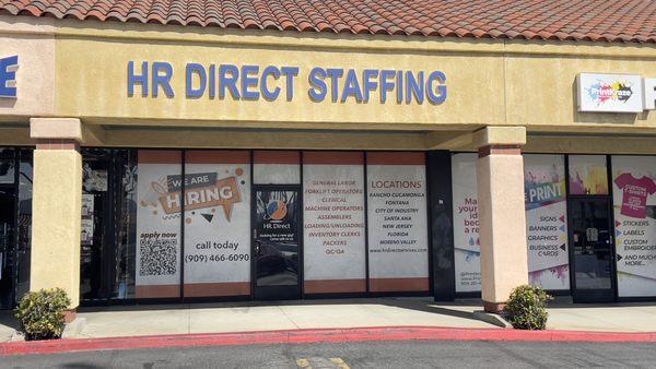 Exterior of the HR Direct Services Fontana Branch