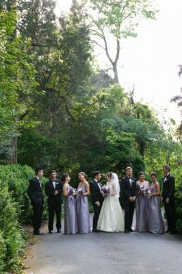 Beautiful bridal party from wedding at the Duke Mansion.