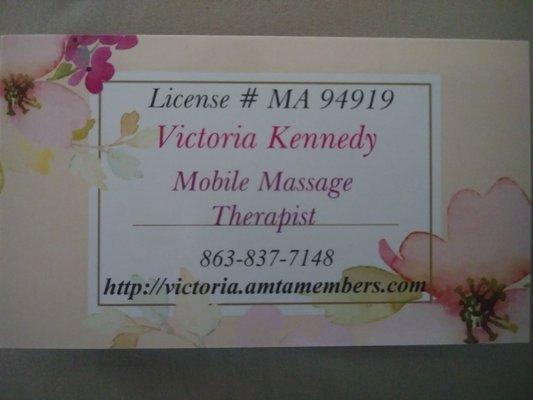 Mobile Massage by Victoria