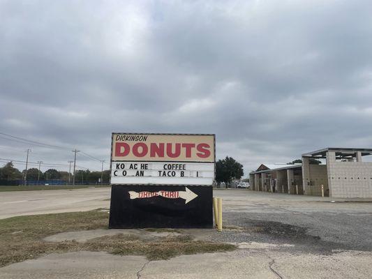 Beautiful day at Dickinson Donuts