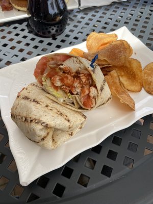 Buffalo Grilled Chicken Wrap Lunch