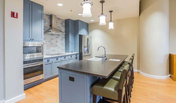 Modern demonstration kitchen perfect for entertaining