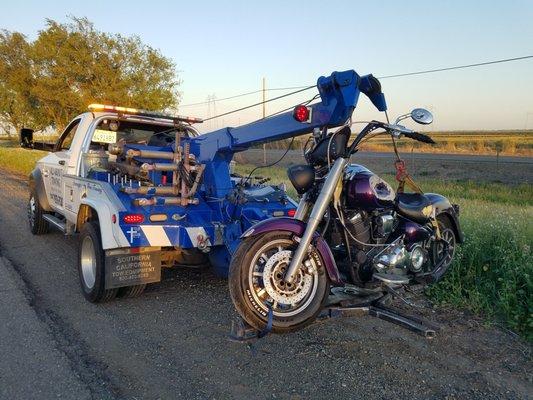 Motor cycle's done Right..when needed... Flatbed available as well!