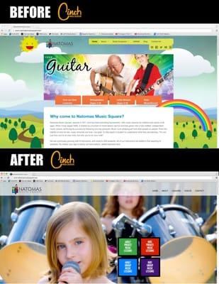 Natomas Music Square Website Update | Cinch Web Design