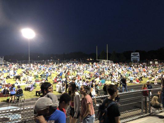 7-03-2023.  From the Maine East high school football field, and site of a very nice 30 minute fireworks show.