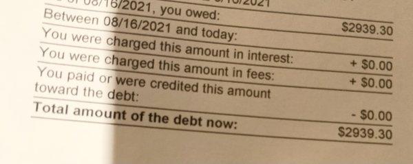 This surprise bill came in today. My insurance company was never billed though Dr. Peña's office told me otherwise. I have to pay it.