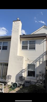 Before Replacing Stucco - 1 of 3 chimneys