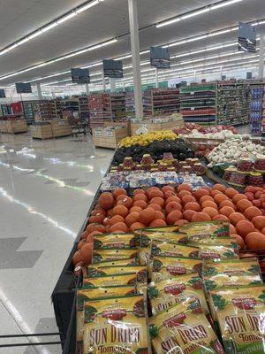 View from the produce section